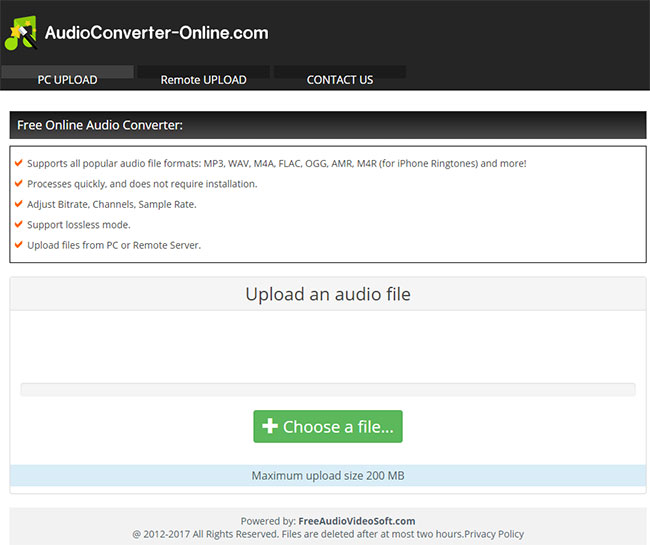 Convert Audio Files Online