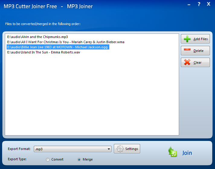 Free MP3 Joiner